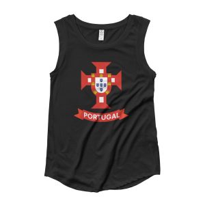 Flag Portugal Sea 1500 - Ladies Cap Sleeve T-Shirt