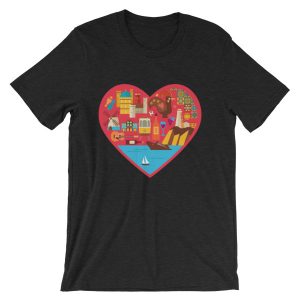 Portugal Love Heart - Short-Sleeve Unisex T-Shirt
