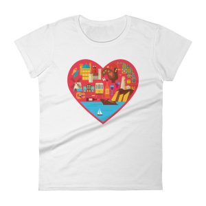 Portugal Love Heart - Women's Short Sleeve T-shirt