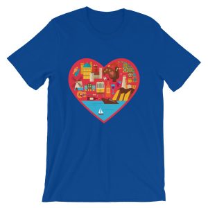 Portugal Love Heart - Short-Sleeve Unisex T-Shirt