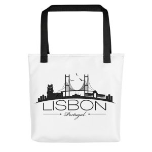 Lisbon City Silhouette - All-Over Tote Bag
