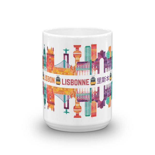 Lisbon Multi Color Silhouette – Mug