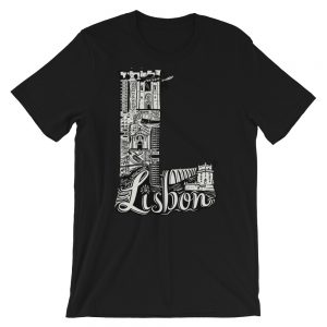 Lisbon Letter L - Short-Sleeve Unisex T-Shirt