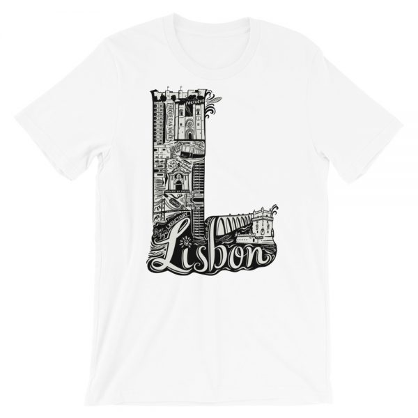 Lisbon Letter L - Short-Sleeve Unisex T-Shirt