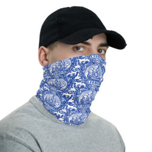 Lisbon Tile Indigo Blue - Face Mask Neck Gaiter