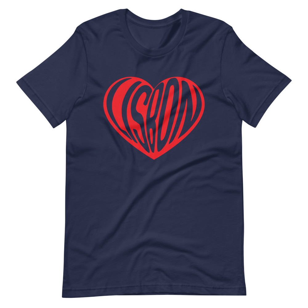 Lisbon Heart Balloon - Premium Unisex T-Shirt